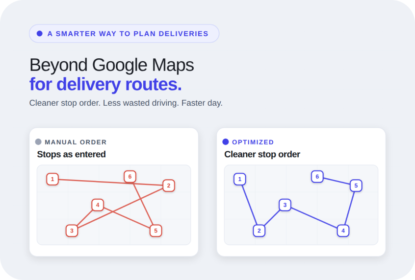 Google Maps Alternative for Delivery Route Planning