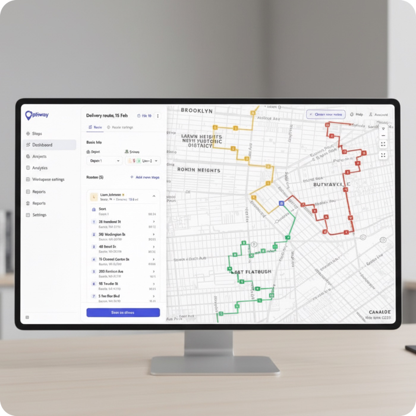 One-Click Route Optimization for Last-Mile Delivery Teams