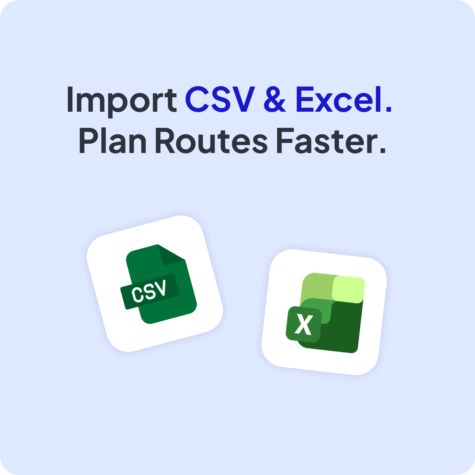 Route Planning Software with CSV & Excel Import